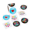 1 1/2" Humankind & Diversity Paper Sticker Roll - 100 Pc.
