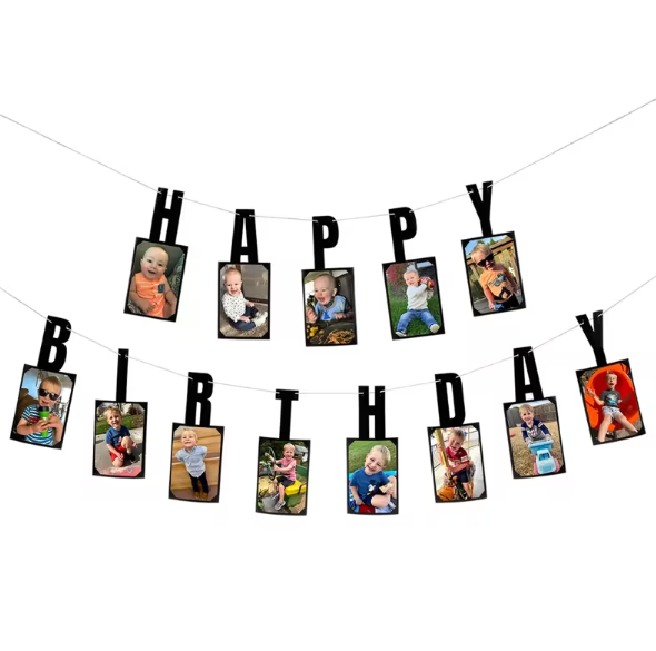 Happy Birthday Picture Garland - 2 Pc.