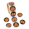 Jack-O’-Lantern Sticker Roll - 100 Pc.