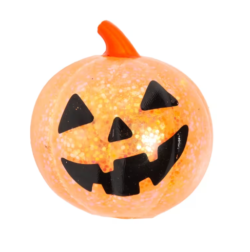 Halloween Jack-O'-Lantern Plastic Bead Fidget Stress Toys - 9 pc