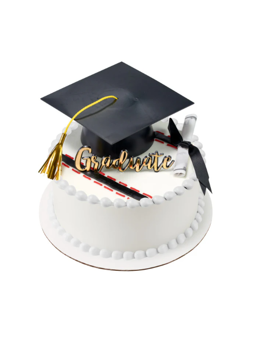 Graduation Mega Hat Set Cake Kit with Diploma - 3 piece set