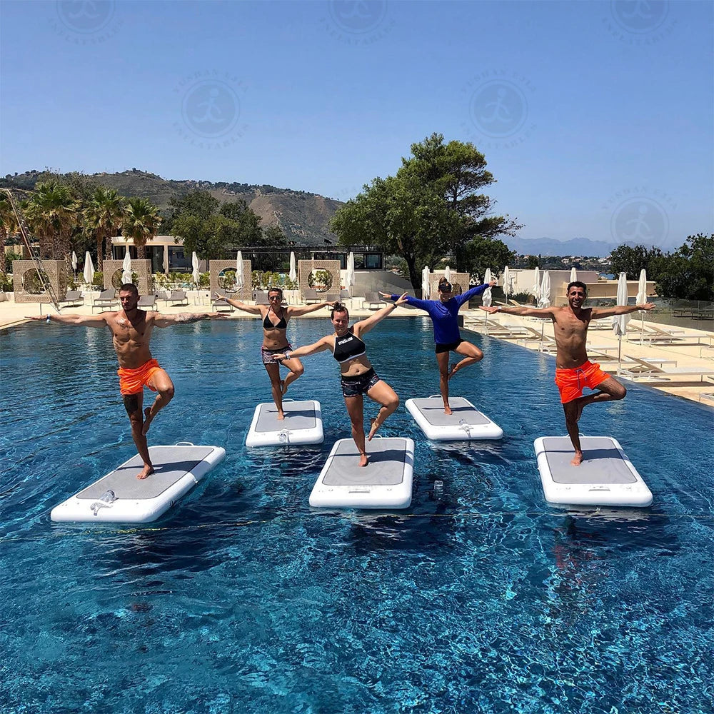 Multifunctional Inflatable Yoga Mat Great For Yoga Pilates Stretching For Home Gym Outdoor