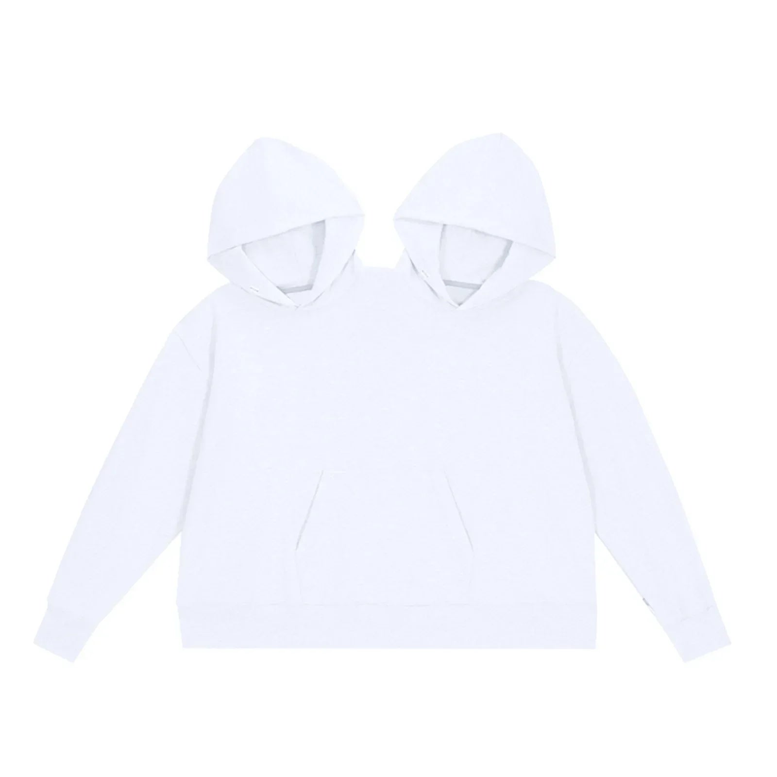 Sweat-shirt à capuche pour Double personne, coupe ample, couleur unie, vêtements intimes pour deux personnes, Couple créatif
