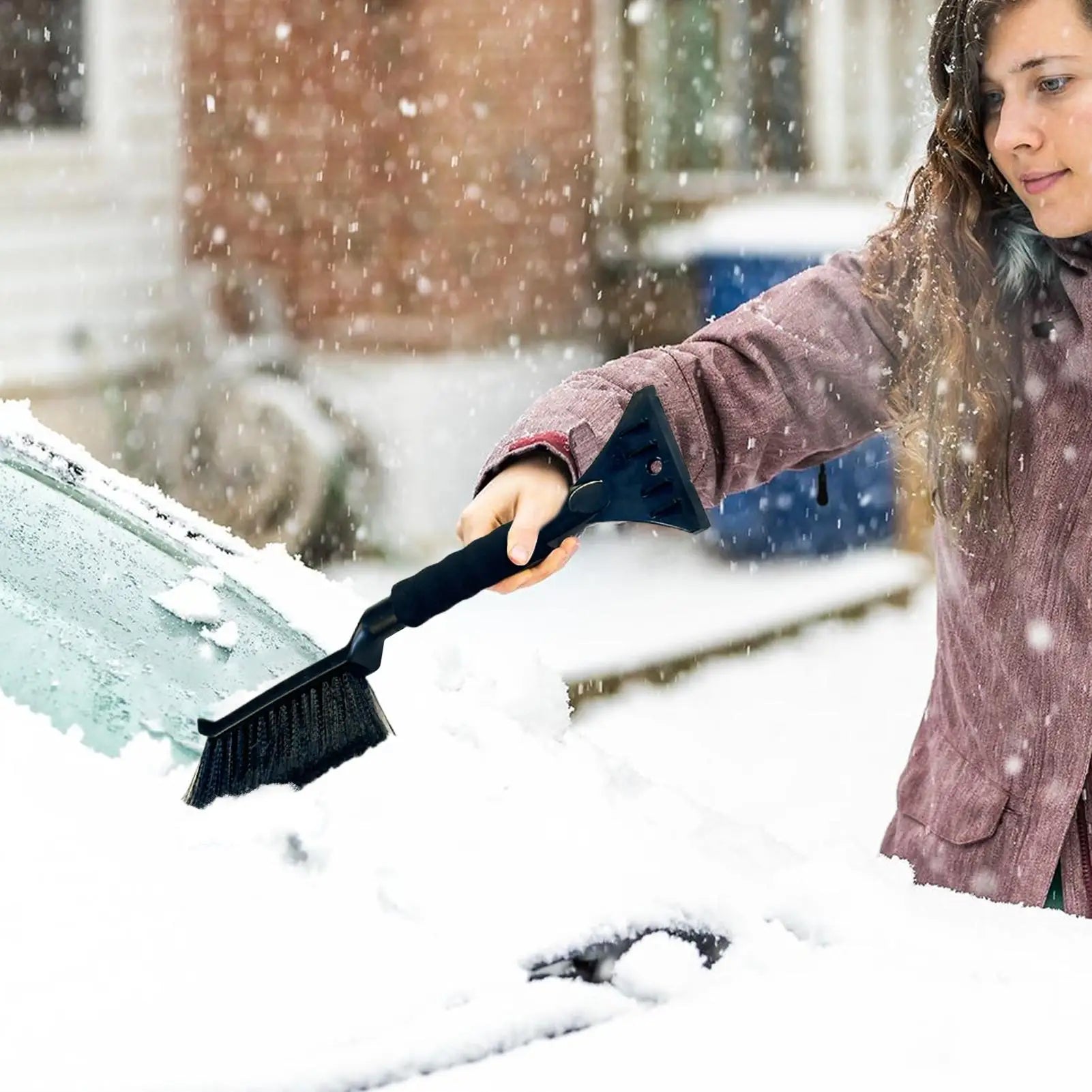 Ice Scrapers for Car Windshield Windshield Scraper for Ice and Snow Ergonomic Foam Grip Snow Cleaner for Car Window Ice Scraper