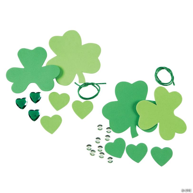 Shamrock Ornament Craft Kit - Makes 12