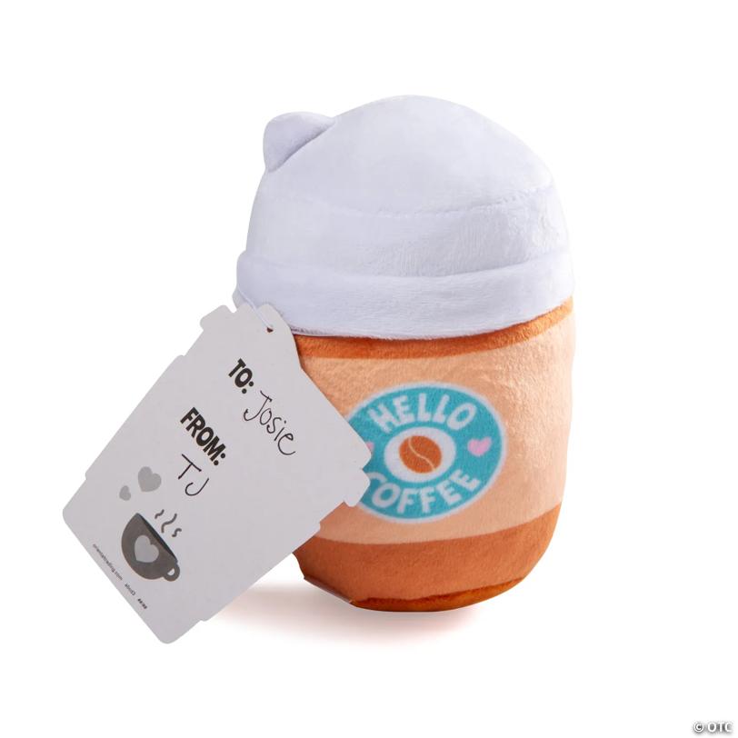 Stuffed Smile Face Latte Valentine Exchanges with Card for 12