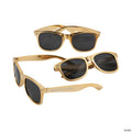 Stylish Personalized Metallic Gold Sunglasses - 48 Pc. for Events | Elite Festo