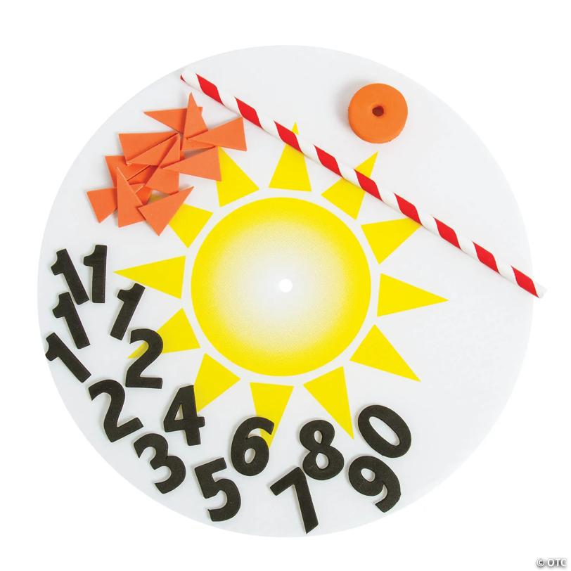 Sun Dial Educational Craft Kit - Makes 12