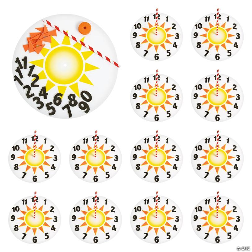 Sun Dial Educational Craft Kit - Makes 12