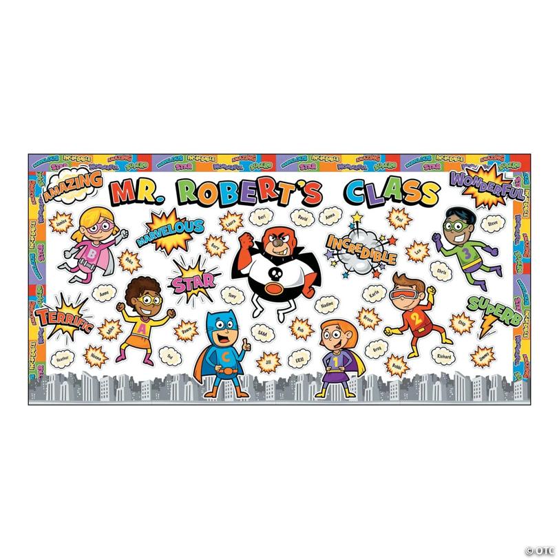 Superhero Bulletin Board - 201 Pc.