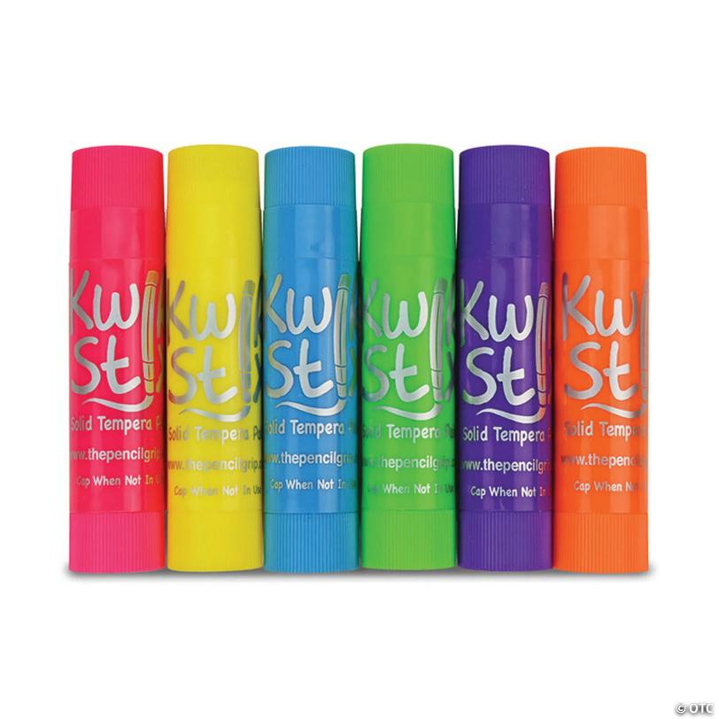 The Pencil Grip® Kwik Stix™ Solid Tempera Paint Stick, Set of 24