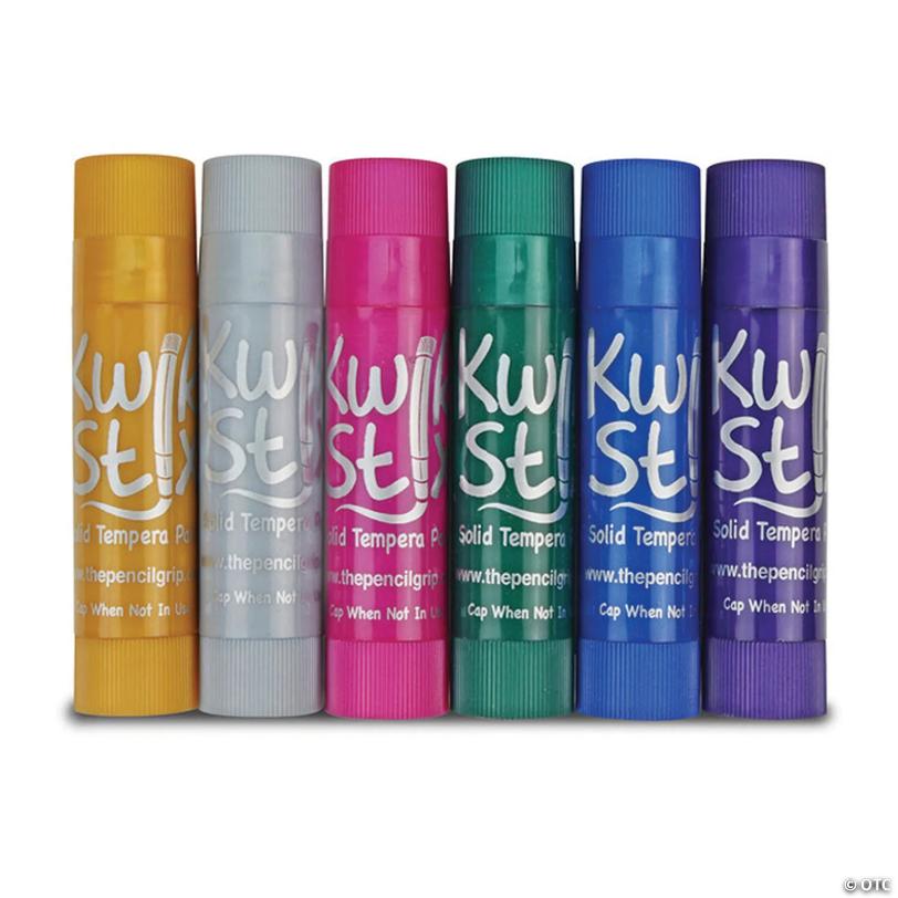 The Pencil Grip® Kwik Stix™ Solid Tempera Paint Stick, Set of 24