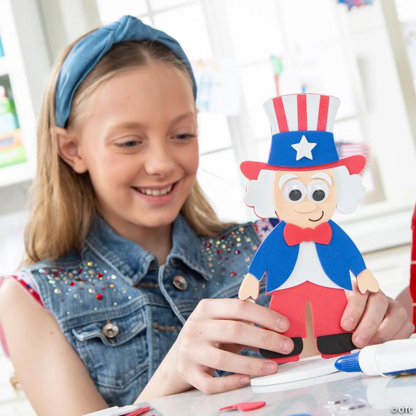 Uncle Sam Stand-Up Craft Kit - Makes 12