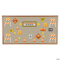 Under Construction Learning Zone Bulletin Board Set - 60 Pc.