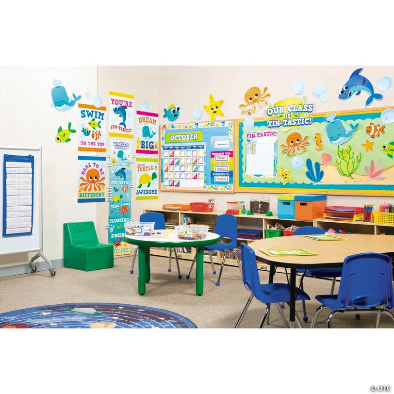 Under the Sea Cardstock Bulletin Board Decorating Set - 71 Pc.