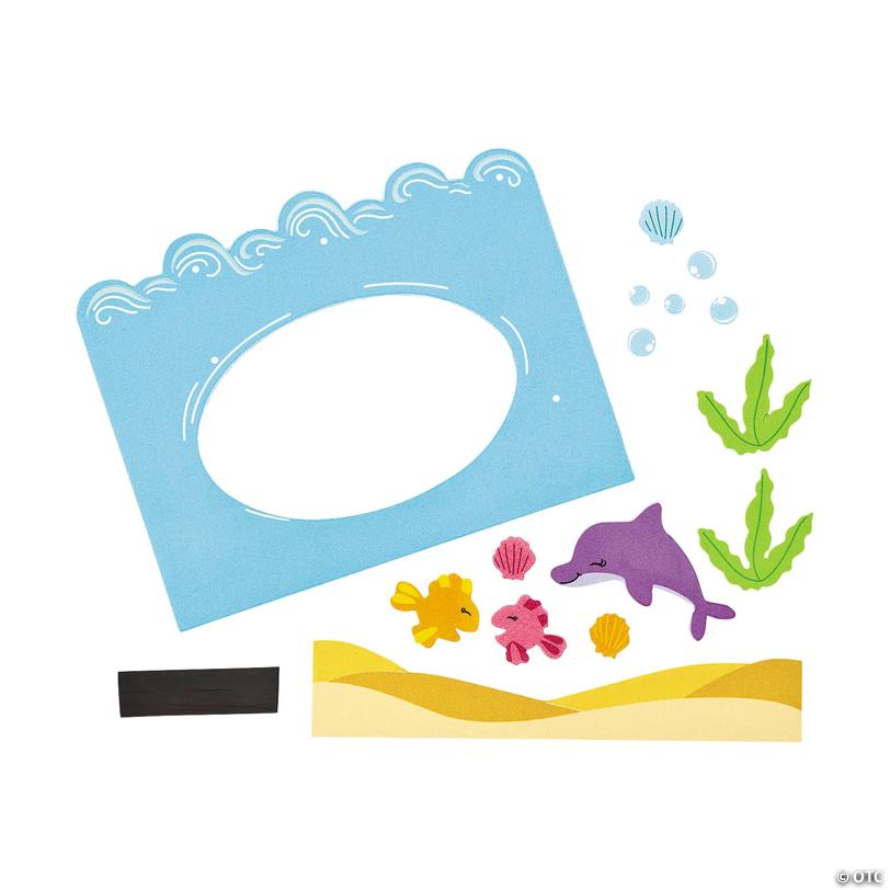 Under the Sea Picture Frame Magnet Craft Kit - Makes 12