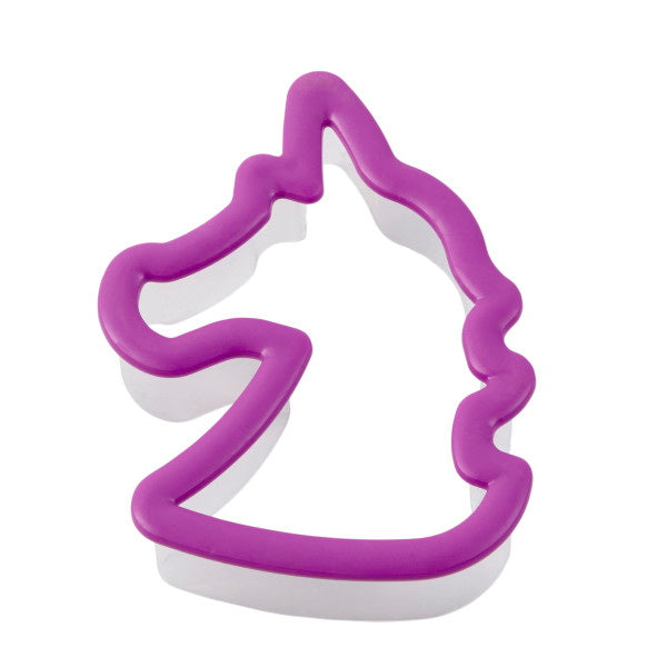 Wilton Comfort Grip - Cookie Cutter mold, unicorn design, purple