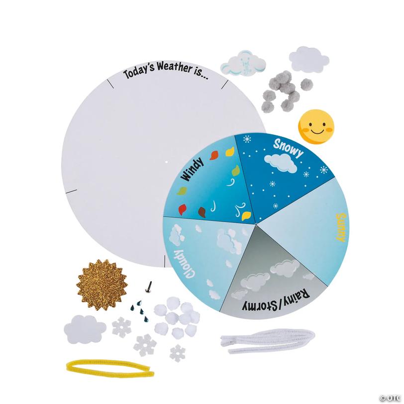 Weather Wheel Educational Craft Kit - Makes 12