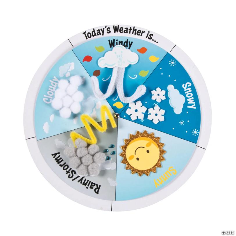 Weather Wheel Educational Craft Kit - Makes 12