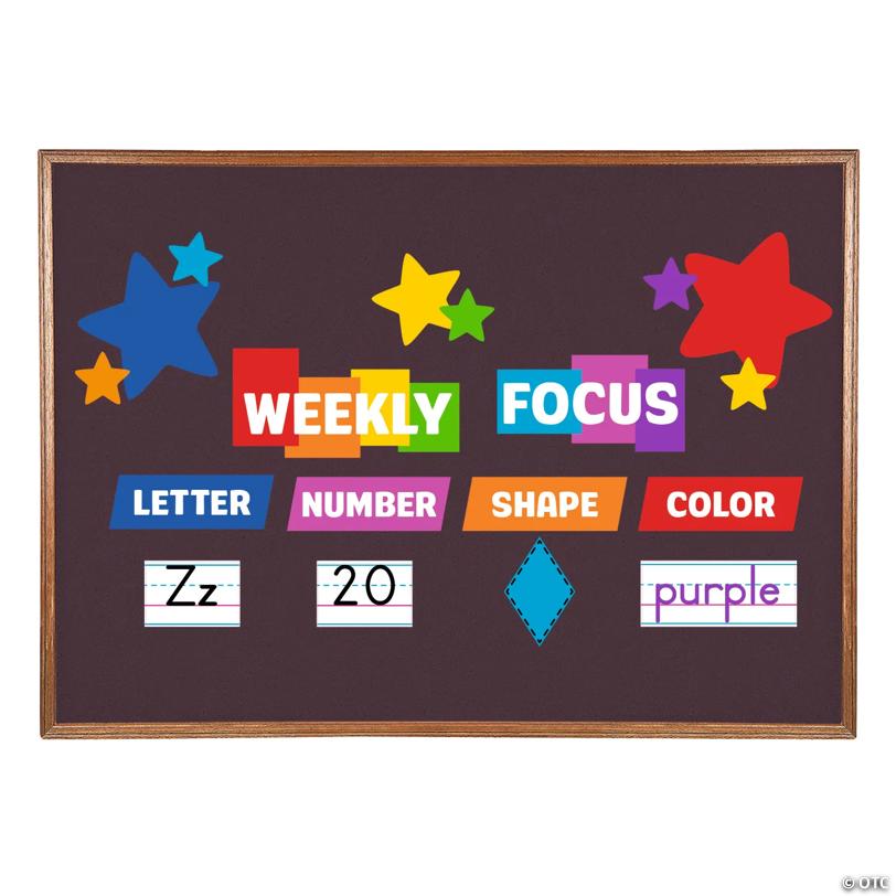 Weekly Focus Cardstock Bulletin Board Decorating Set - 98 Pc.