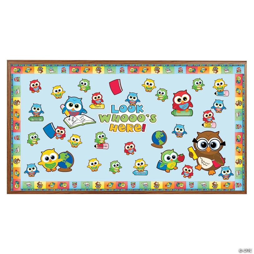 Welcome Back Owl Bulletin Board Set - 150 Pc.