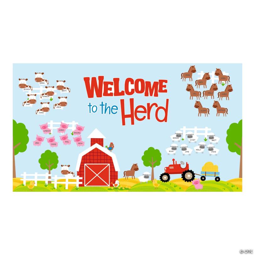 Welcome to the Farm Bulletin Board Set - 65 Pc.