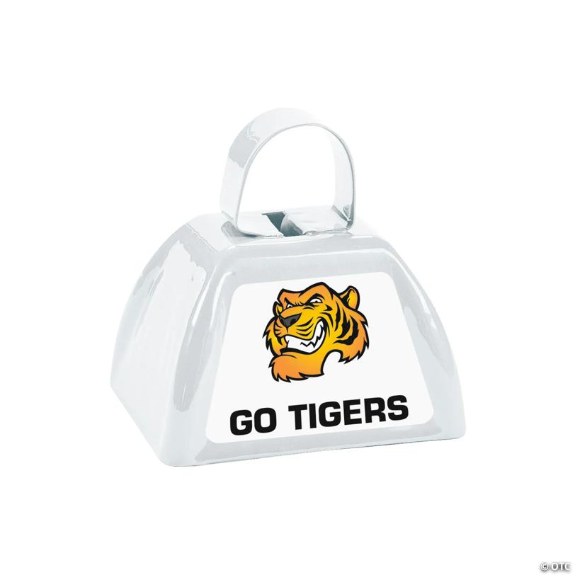 White Team Spirit Custom Photo Cowbells - 12 Pc. | Elite Festo