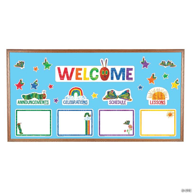 World of Eric Carle Preschool News Cardstock Bulletin Board Decorating Set - 23 Pc.