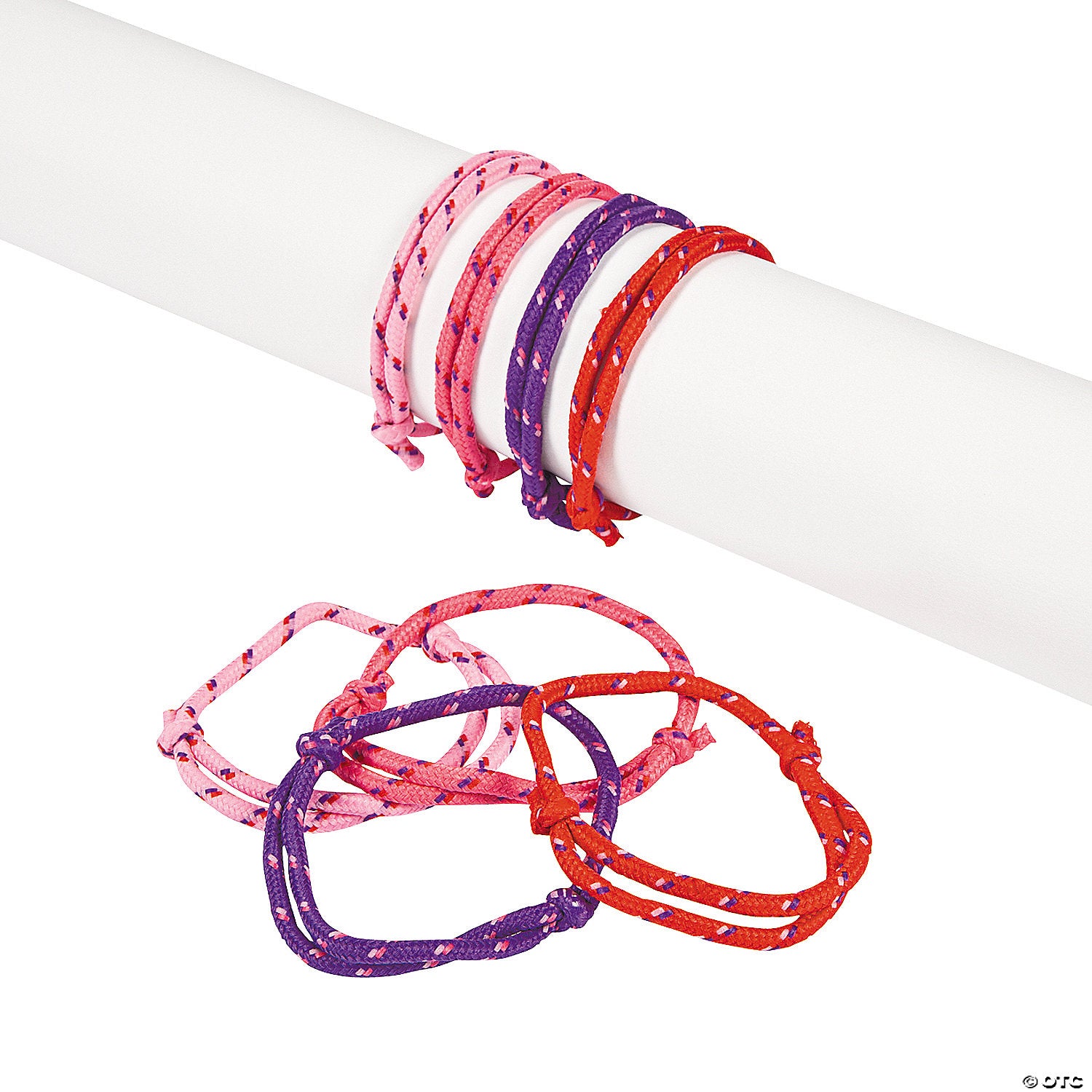 Bulk 72 Pc. Valentine Friendship Rope Bracelets