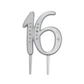 16 Birthday Diamond Sweet Milestone Monogram Cake Kit Topper