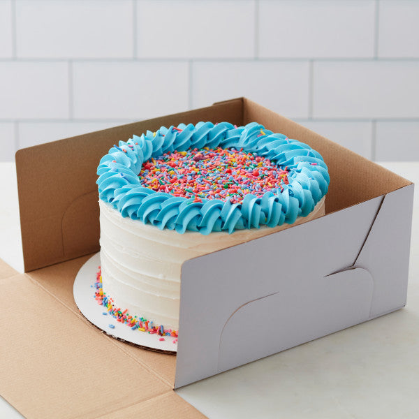 Wilton White Square Corrugated Cake Box, 2-Count