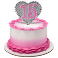 15 Birthday QuinceaÃ±era Pink or Purple Milestone Monogram Cake Kit Topper
