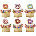 Donut Cupcake Rings, Cake Toppers Sweet One 144 rings