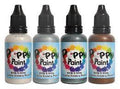 Poppy Paint 4Pc Pearl Color Set Kit - Each bottle 30 ml (1 fl oz)