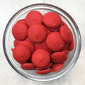 Merckens Chocolate Wafers - RED Chocolate Melts Candy Coating 1 pound