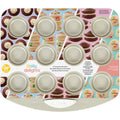 Wilton Daily Delights Non-Stick Mini Round Pan, 12-Cavity