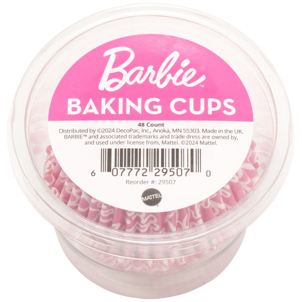 Oven safe standard size baking cup. 
Dimensions: 
In Package (48): 3.5 x 3.5 x 2.5 inches 
Baking Cup: 1.8 x 1.8 x 1.25 inches
