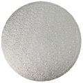 14" Round Silver Foil Cake Board Drum