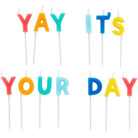 Wilton â€œYay It's Your Day" Birthday Candle Pick Set, 13-Count